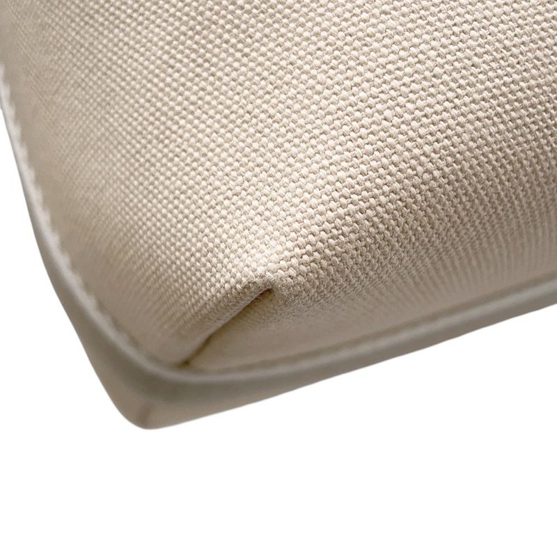 Hermes Pouch Bric-a-Brac GM Beige Silver Canvas