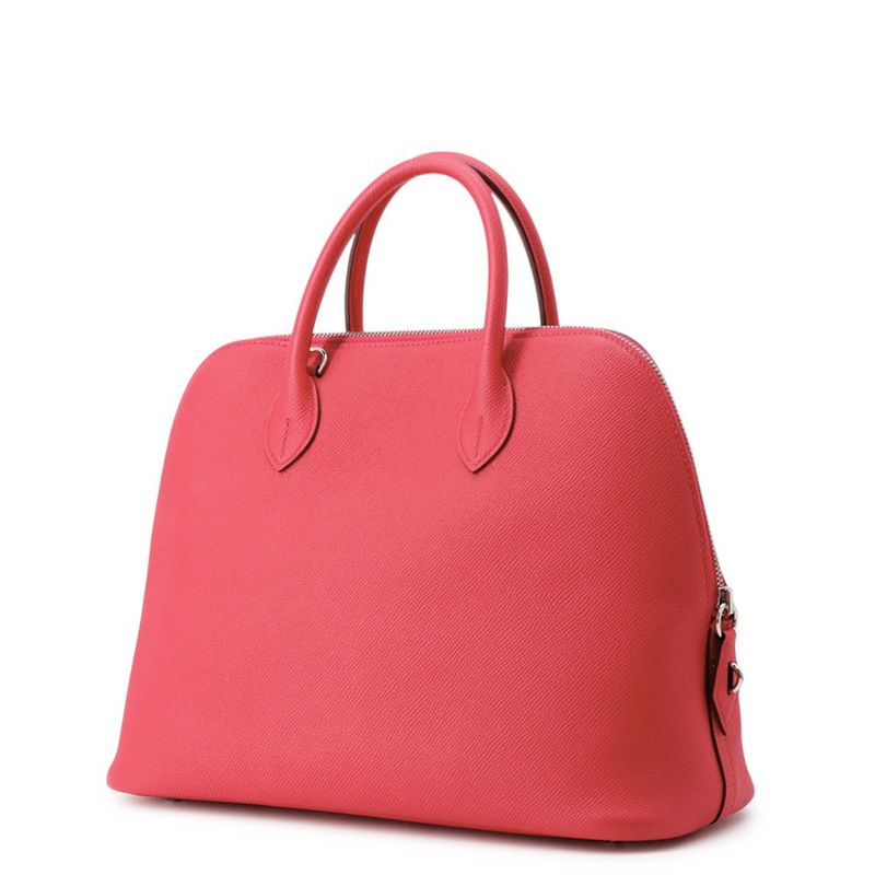 Hermes Handbag Bolide 30 Rose Silver Epsom 2-Way Rose Extreme