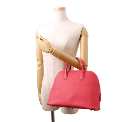 Hermes Handbag Bolide 30 Rose Silver Epsom 2-Way Rose Extreme