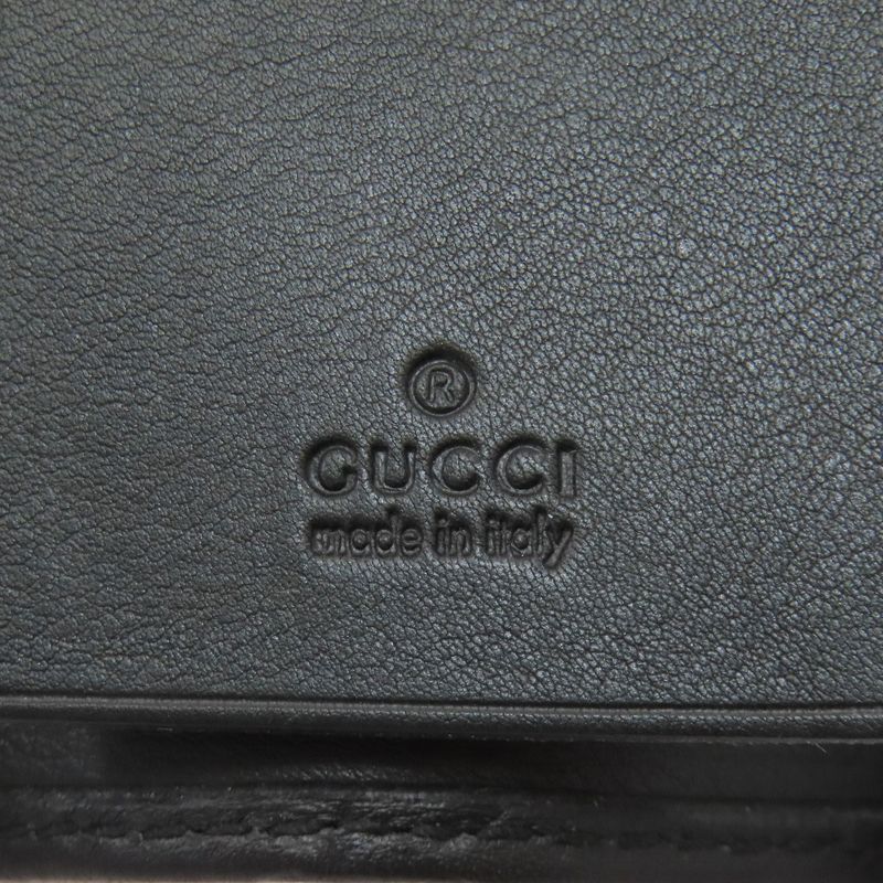 Gucci GG Signature Guccissima Key Case Leather Key Holder