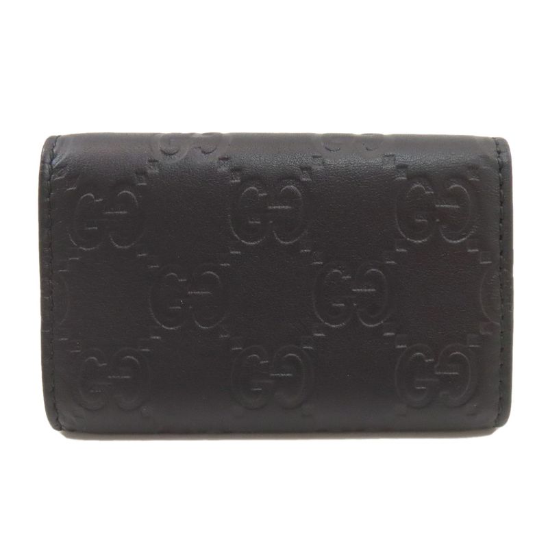 Gucci GG Signature Guccissima Key Case Leather Key Holder