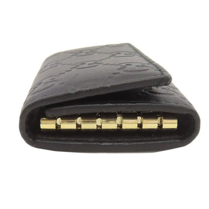 Gucci GG Signature Guccissima Key Case Leather Key Holder