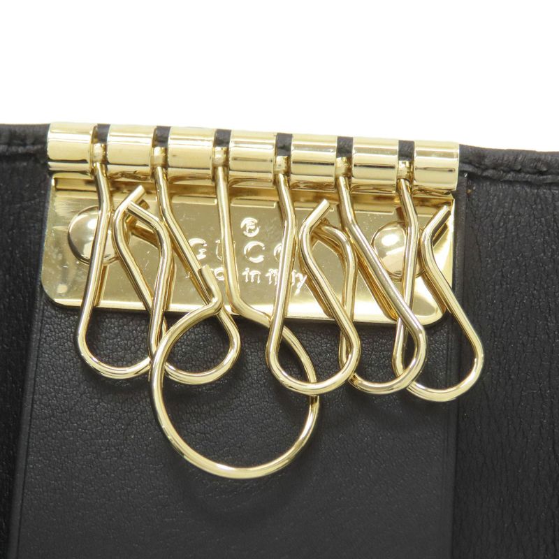 Gucci GG Signature Guccissima Key Case Leather Key Holder