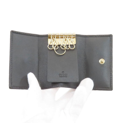 Gucci GG Signature Guccissima Key Case Leather Key Holder
