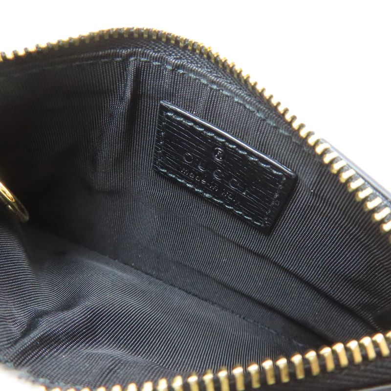 Gucci Script Coin Case Leather