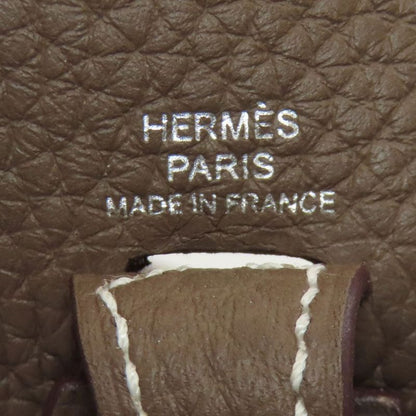 Hermes Evelyne TPM Etoupe Silver Shoulder Bag Etoupe Brown