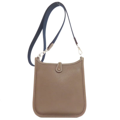 Hermes Evelyne TPM Etoupe Silver Shoulder Bag Etoupe Brown