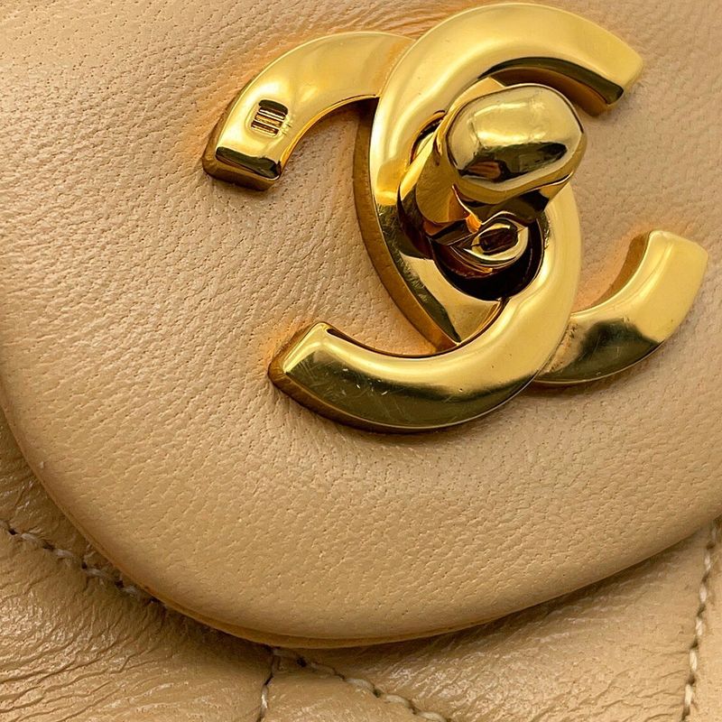 Chanel Chain Shoulder Bag Quilted 23 CC Logo Double Lambskin