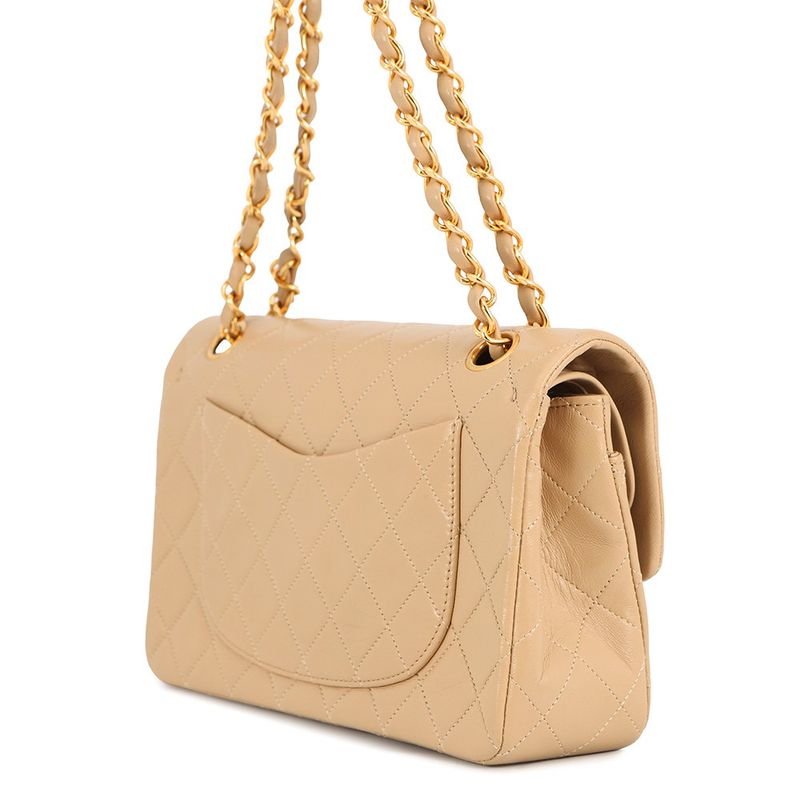 Chanel Chain Shoulder Bag Quilted 23 CC Logo Double Lambskin