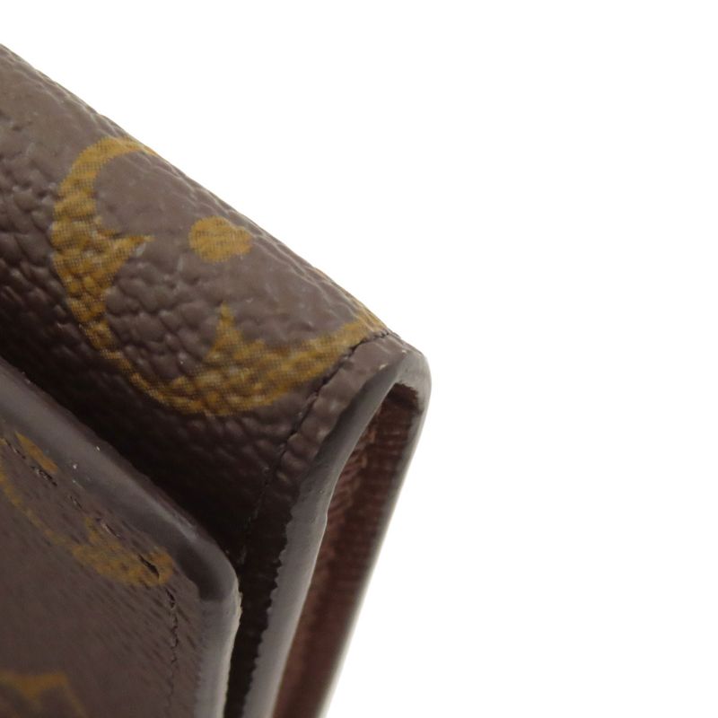 Louis Vuitton Envelope Carte de Visit Card Case Monogram Canvas Monogram Brown