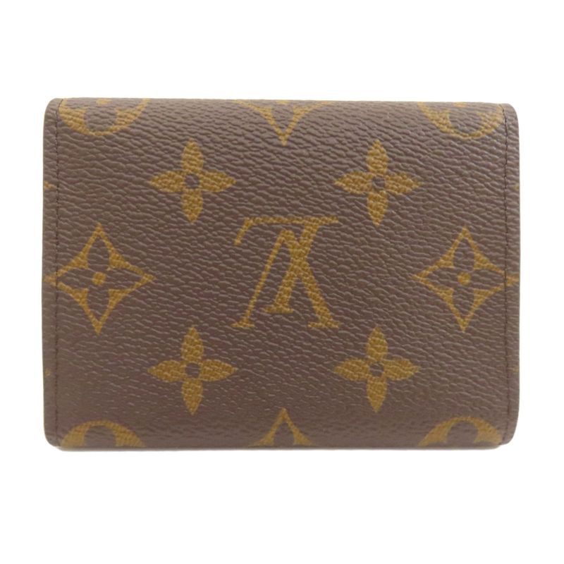 Louis Vuitton Envelope Carte de Visit Card Case Monogram Canvas Monogram Brown