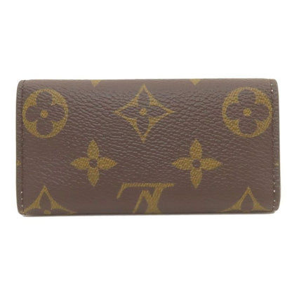 Louis Vuitton Multicles 4 Key Case Leather Key Holder Monogram Brown
