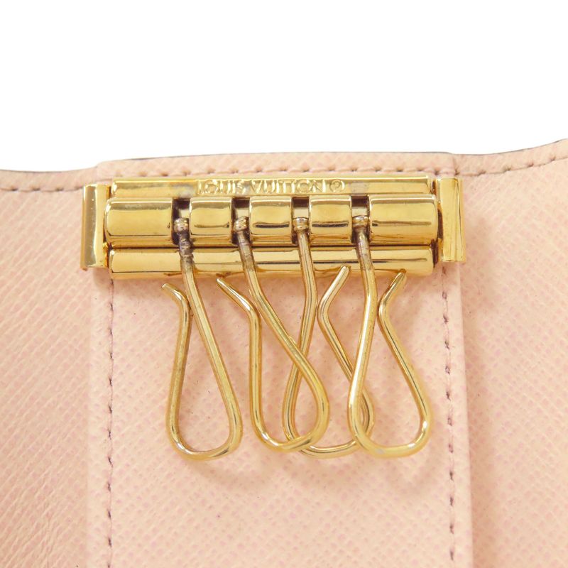 Louis Vuitton Multicles 4 Key Case Leather Key Holder Monogram Brown