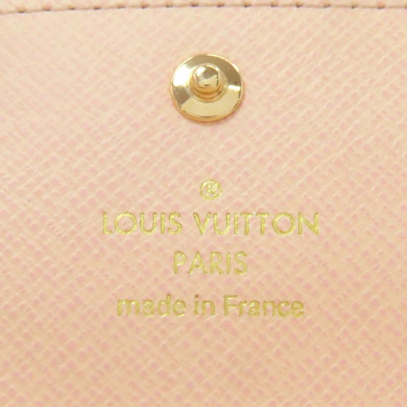 Louis Vuitton Multicles 4 Key Case Leather Key Holder Monogram Brown