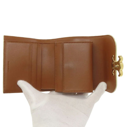 Celine Macadam Pattern Trifold Wallet Bifold Leather