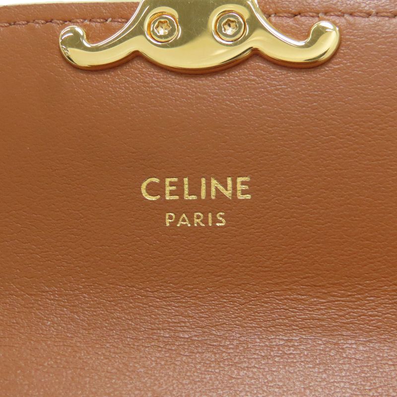 Celine Macadam Pattern Trifold Wallet Bifold Leather