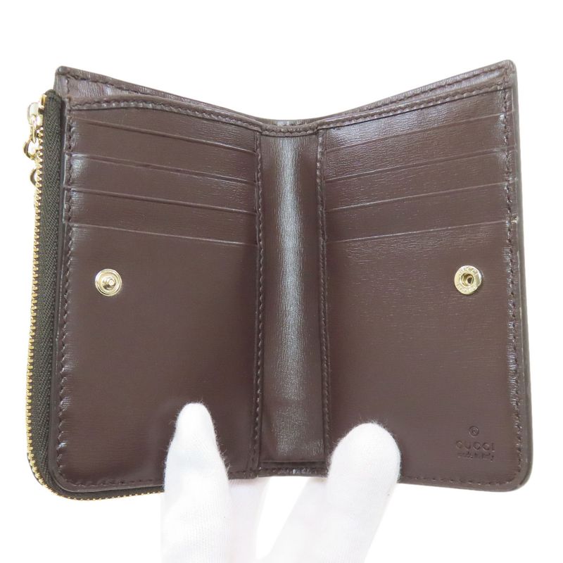 Gucci GG Pattern Bifold Wallet Canvas