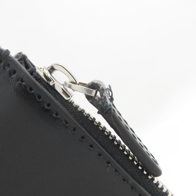 Balenciaga Logo Print Card Case Leather