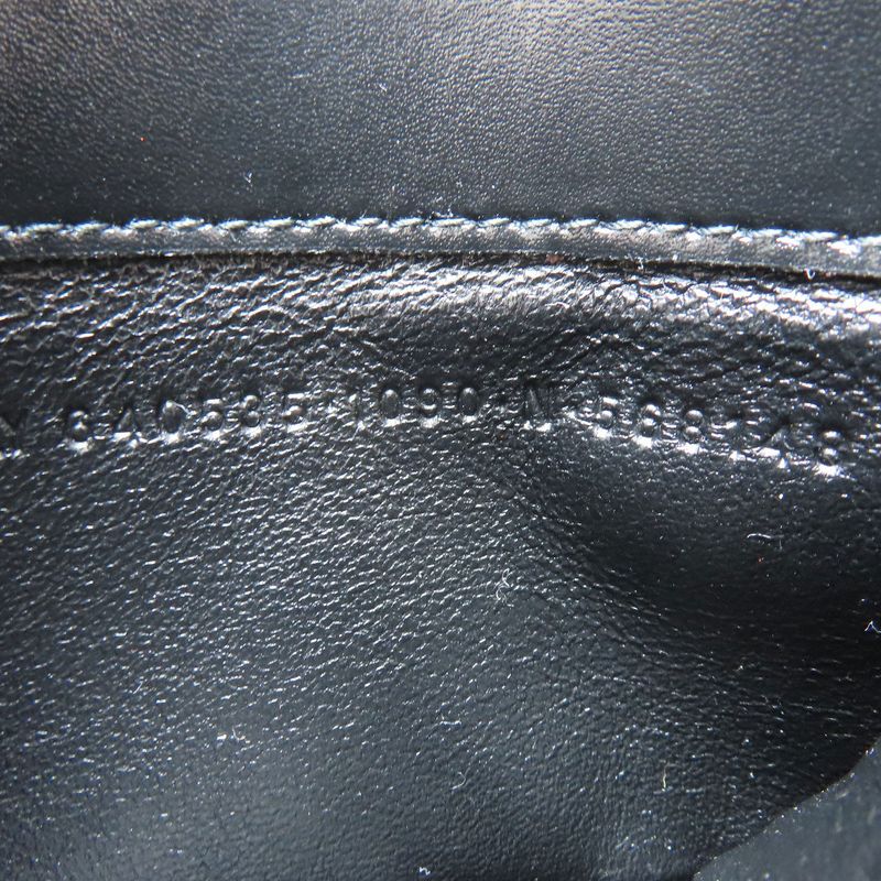 Balenciaga Logo Print Card Case Leather