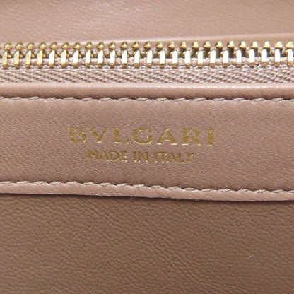 Bvlgari Wallet Leather Gold