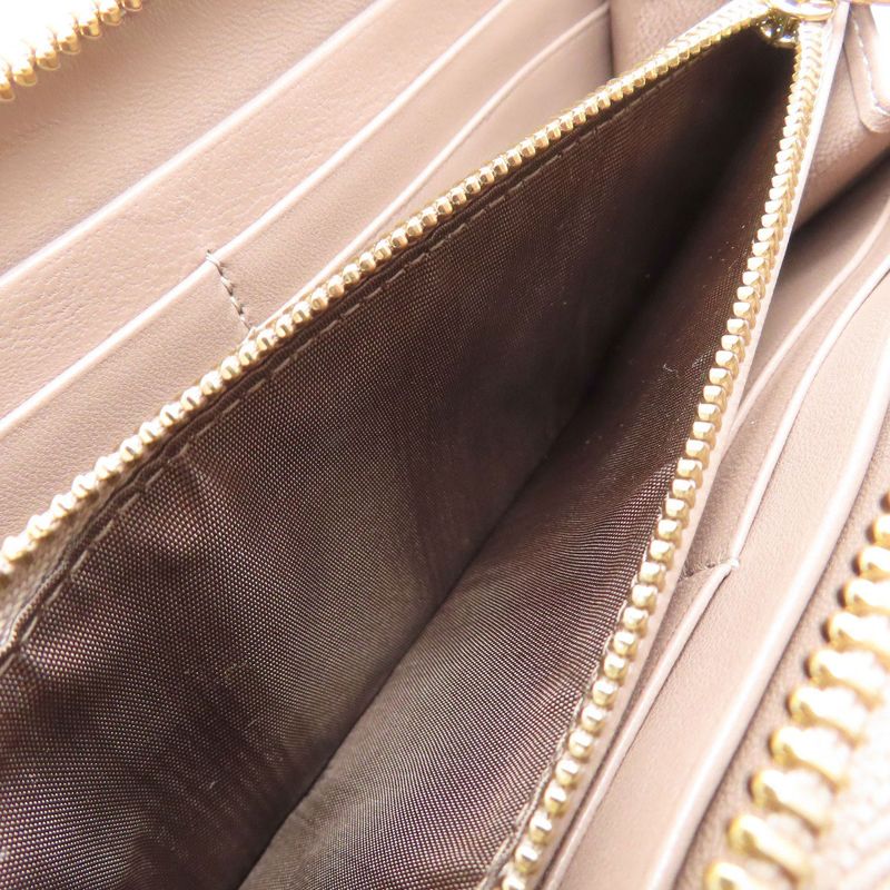 Bvlgari Wallet Leather Gold