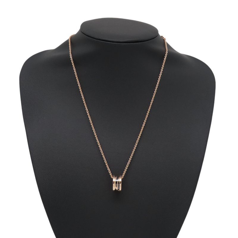 Bvlgari Necklace Legend 18K Pink Gold Black Ceramic