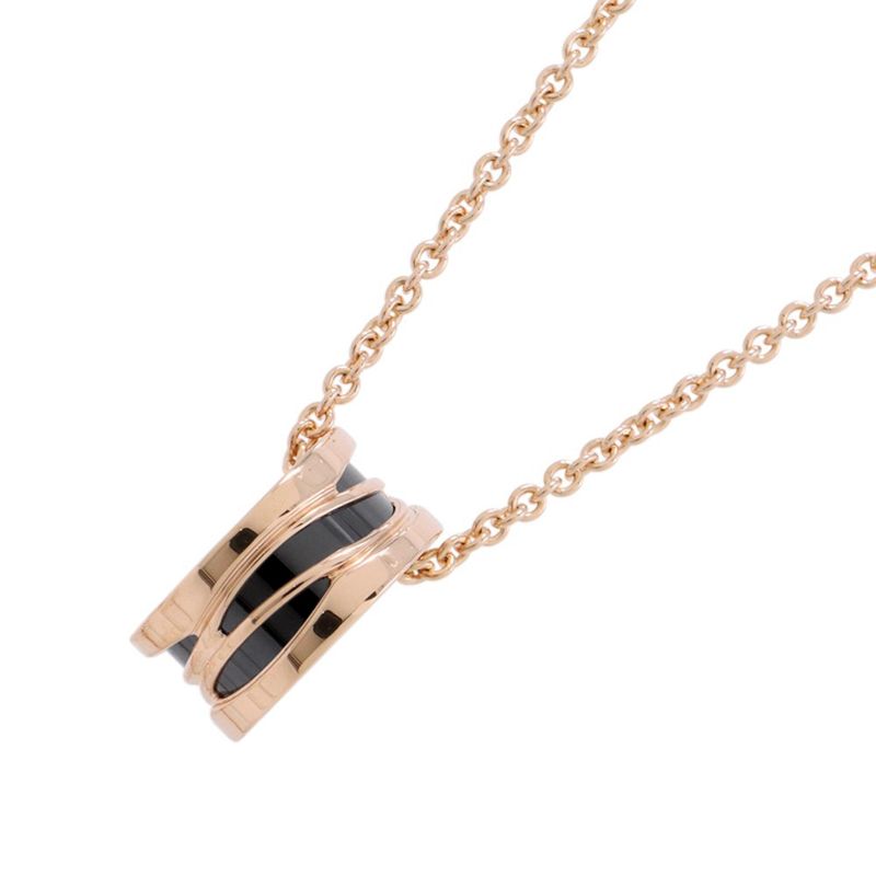 Bvlgari Necklace Legend 18K Pink Gold Black Ceramic
