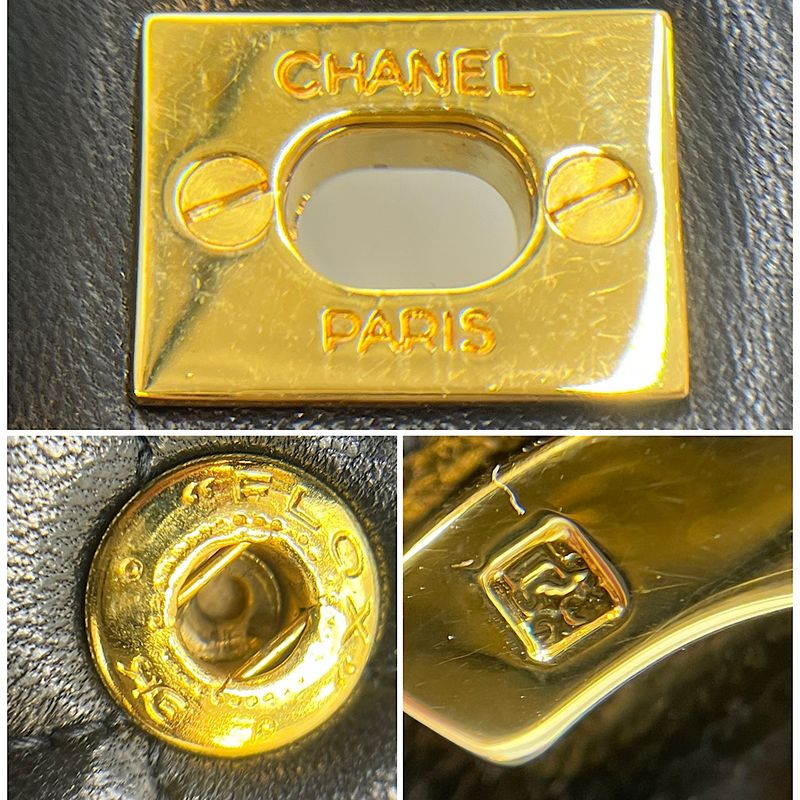 Chanel Shoulder Bag Quilted Double Flap Lambskin
