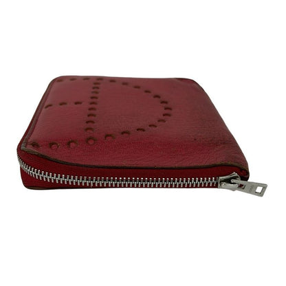 Hermes Bifold Wallet Evelyne Compact Zip Pink Zip Around