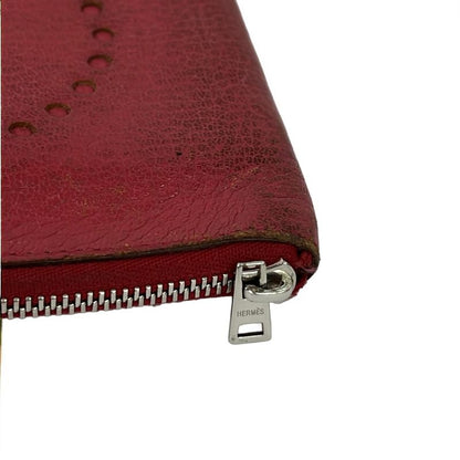 Hermes Bifold Wallet Evelyne Compact Zip Pink Zip Around