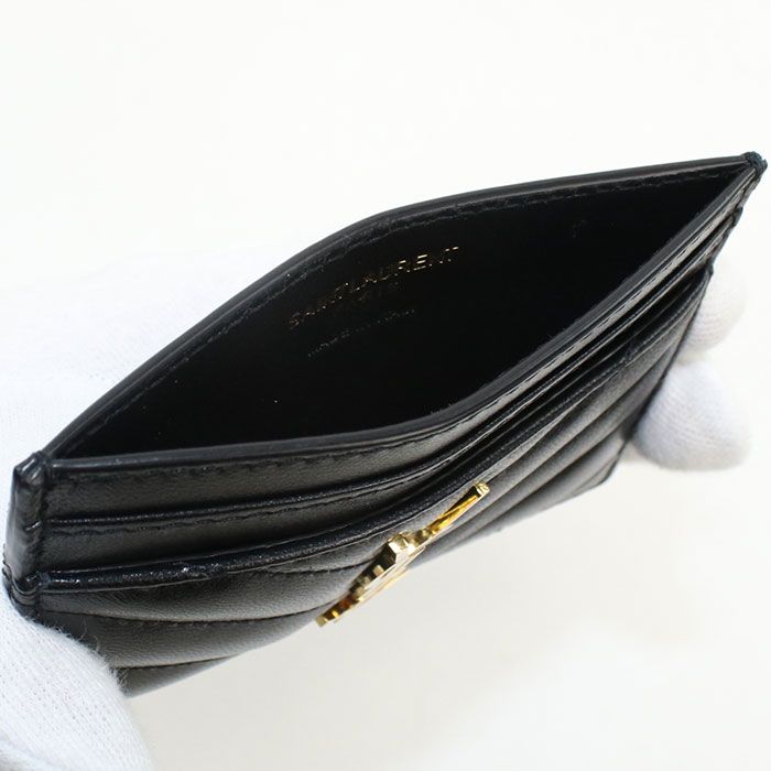 Saint Laurent Cassandra Card Case Lambskin