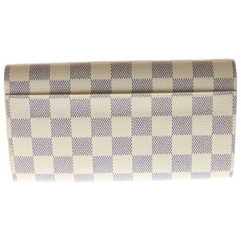 Louis Vuitton Damier Azur Portefeuille Sarah Canvas Wallet Long