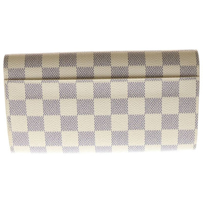 Louis Vuitton Damier Azur Portefeuille Sarah Canvas Wallet Long