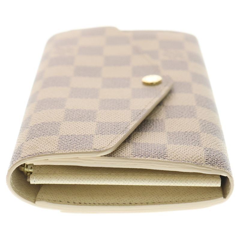 Louis Vuitton Damier Azur Portefeuille Sarah Canvas Wallet Long
