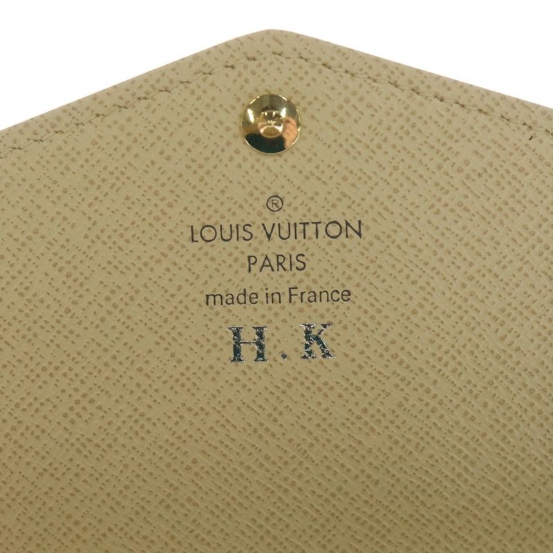 Louis Vuitton Damier Azur Portefeuille Sarah Canvas Wallet Long