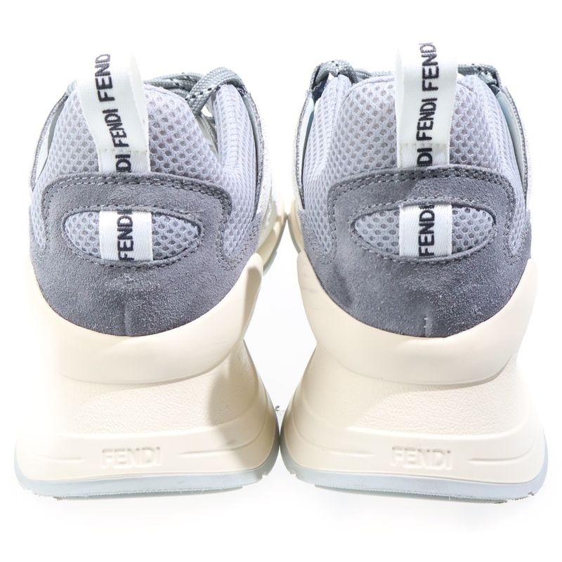 Fendi Fluid Dad Low Cut Sneakers Gray White Graywhite