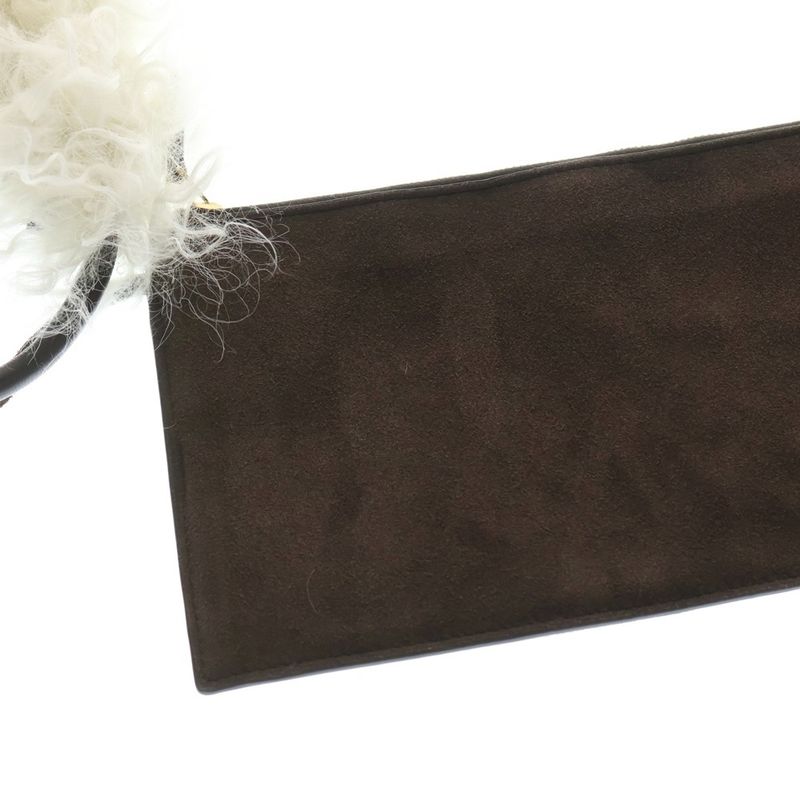 Bottega Veneta Medium Solstice Lambswool Pochette Shoulder Bag