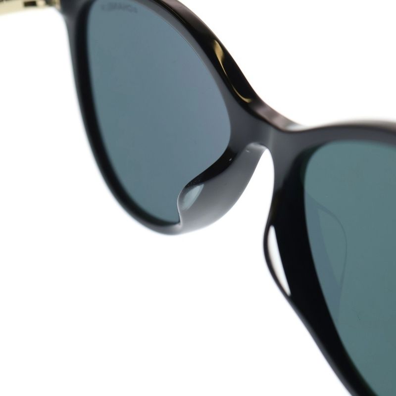 Chanel CC Logo Side Cat Eye Frame Sunglasses Black Gold