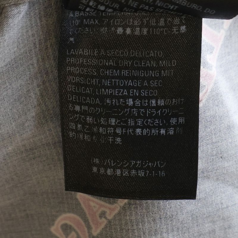 Balenciaga Over Logo Print Long Sleeve Shirt Black Red