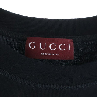 Gucci Cotton Jersey Print Short Sleeve T-Shirt Black