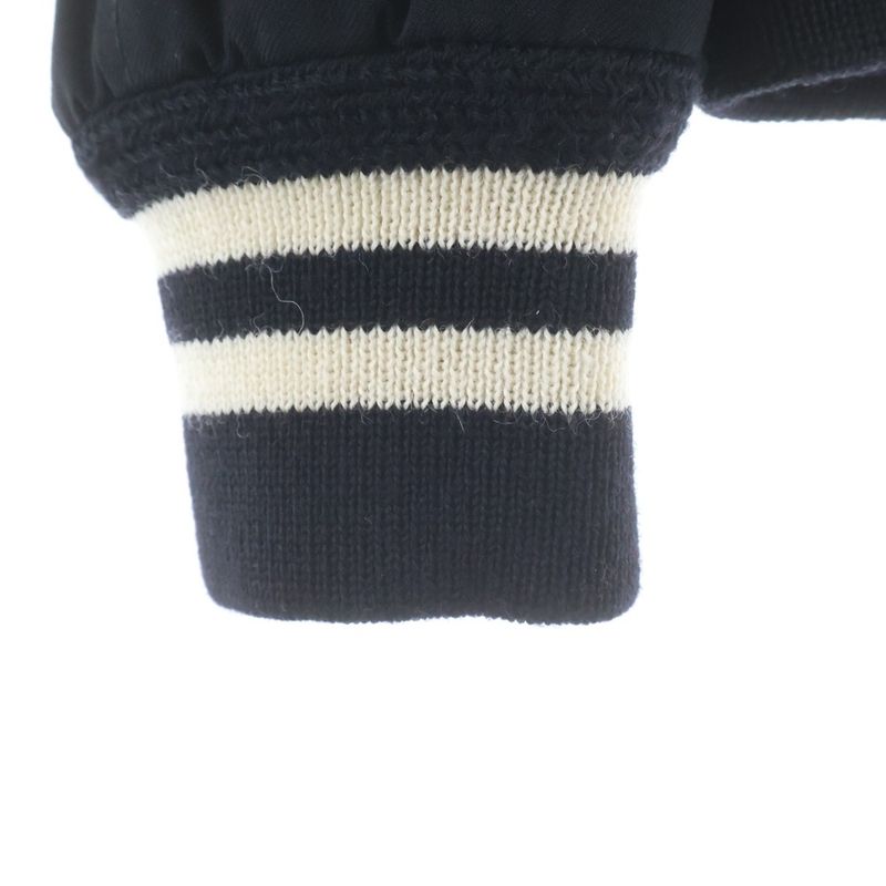 Saint Laurent Paris Teddy Jacket Stadium Bomber Black