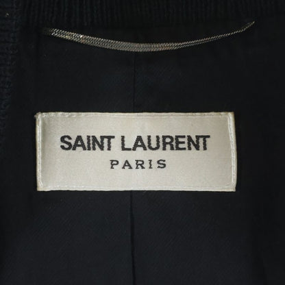 Saint Laurent Paris Teddy Jacket Stadium Bomber Black