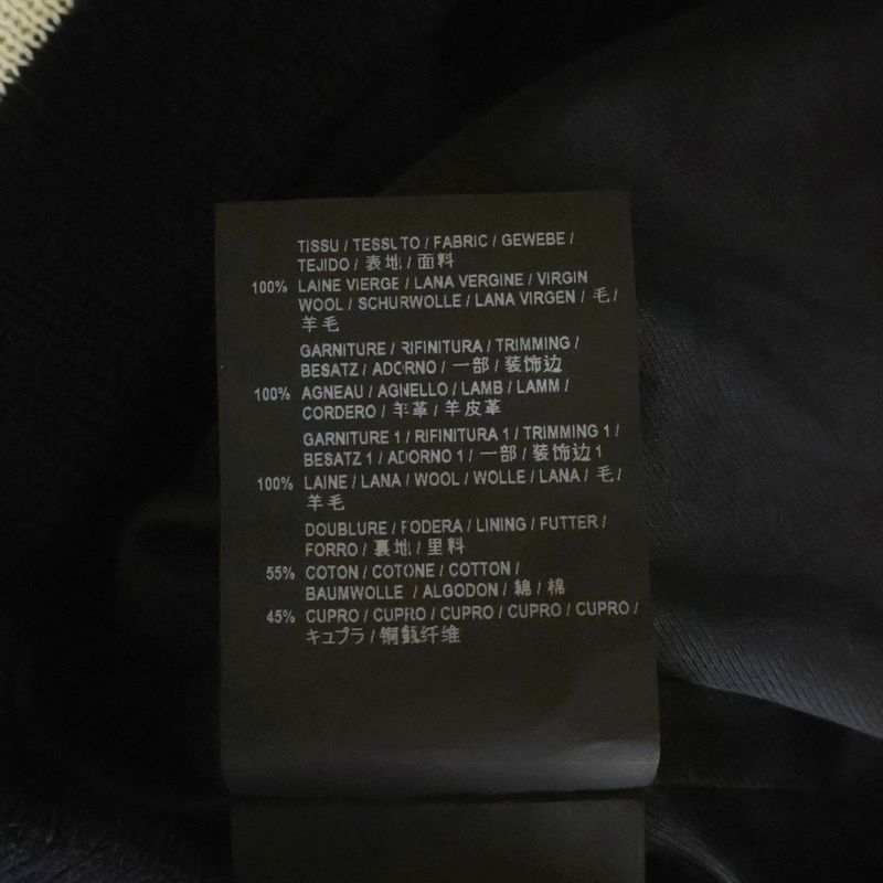 Saint Laurent Paris Teddy Jacket Stadium Bomber Black