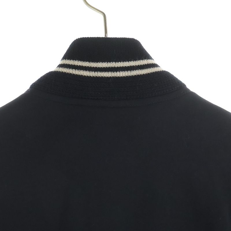 Saint Laurent Paris Teddy Jacket Stadium Bomber Black