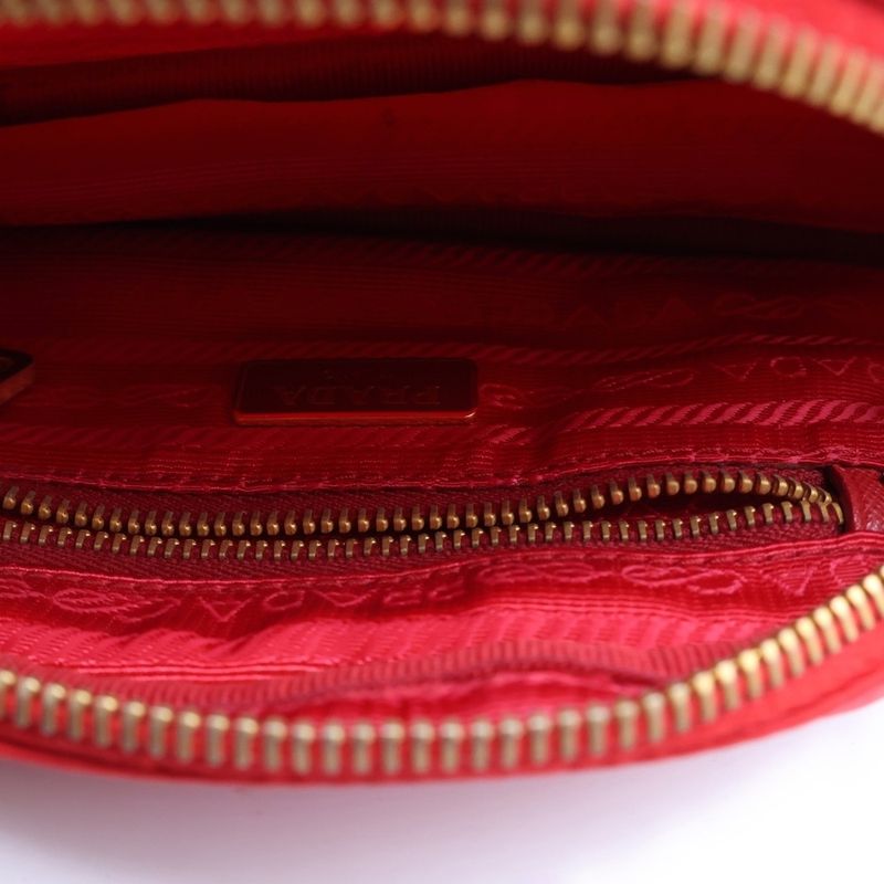 Prada Tessuto Pouch Red