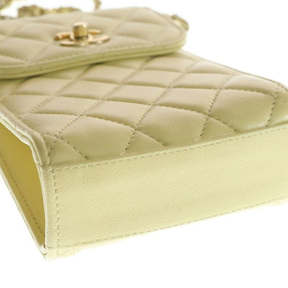 Chanel CC Logo Quilted Phone Shoulder Mini Bag Chain Lastomachtostomacherotic