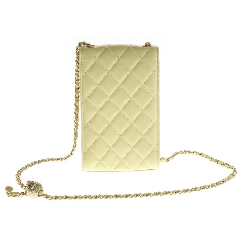 Chanel CC Logo Quilted Phone Shoulder Mini Bag Chain Lastomachtostomacherotic