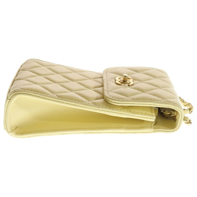 Chanel CC Logo Quilted Phone Shoulder Mini Bag Chain Lastomachtostomacherotic