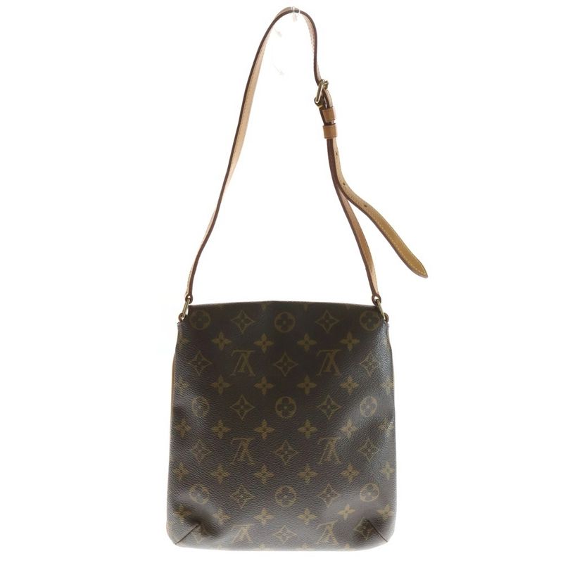 Louis Vuitton Monogram Musette Salsa Leather Shoulder Bag Gold