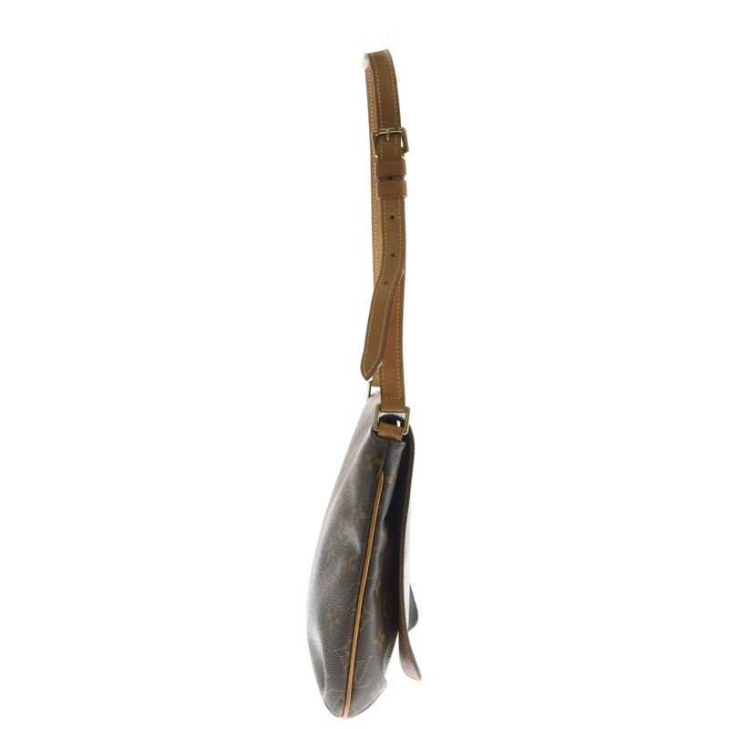 Louis Vuitton Monogram Musette Salsa Leather Shoulder Bag Gold